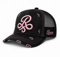Røwn signature pink and black cap