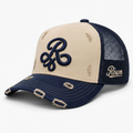 Røwn signature navy and sand cap